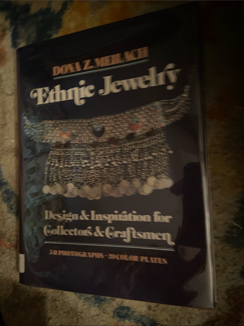 Vintage hardcover Ethnic Jewelry Book design make collect craft crafts art arts